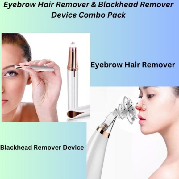 Pimples Removal Deep Cleaning Tool & Eyebrow Hair Remover Pack1 Combo Pack - Picture 1 of 9